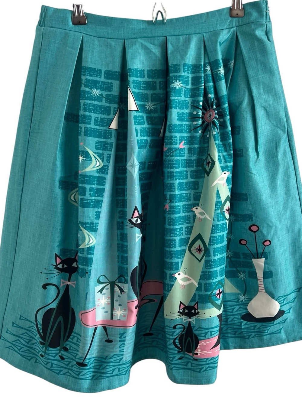 Unique Vintage Jayne Swing Jazz Cat Skirt